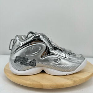 Fila Mens Grant Hill 3 Metallic Silver Sneakers Size 7 NEW Athletic Workout